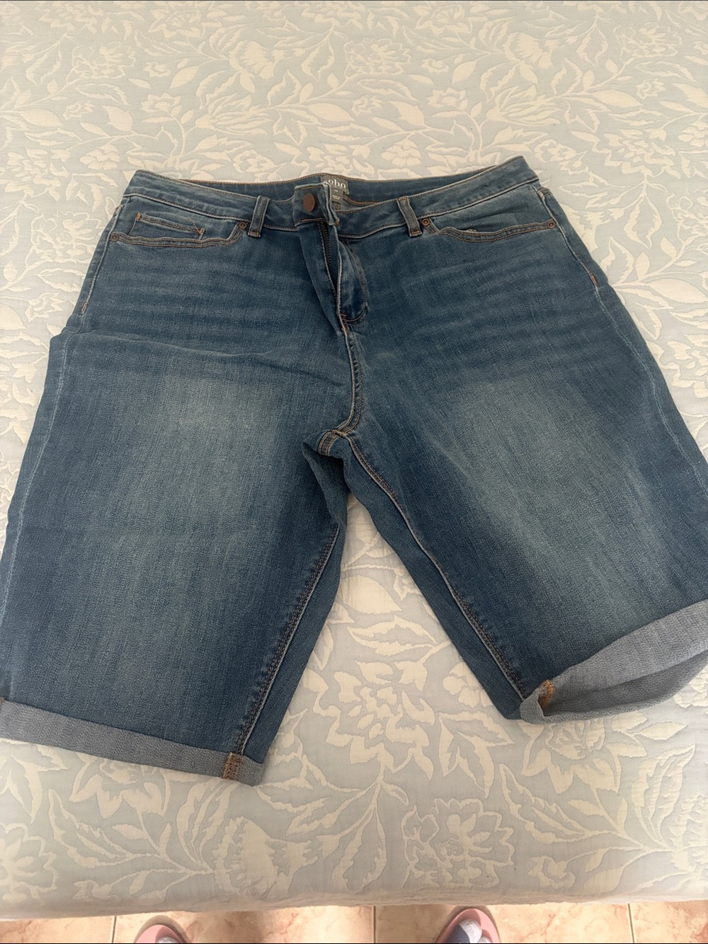 Soho Blue Denim Bermuda Shorts